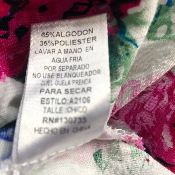 Umgee Boho Floral Flowy Mini Dress Small - Picture 8 of 12